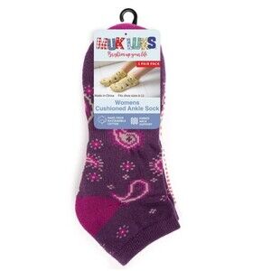 Muk Luks Womens Cushioned Ankle Socks (3 Pairs)
